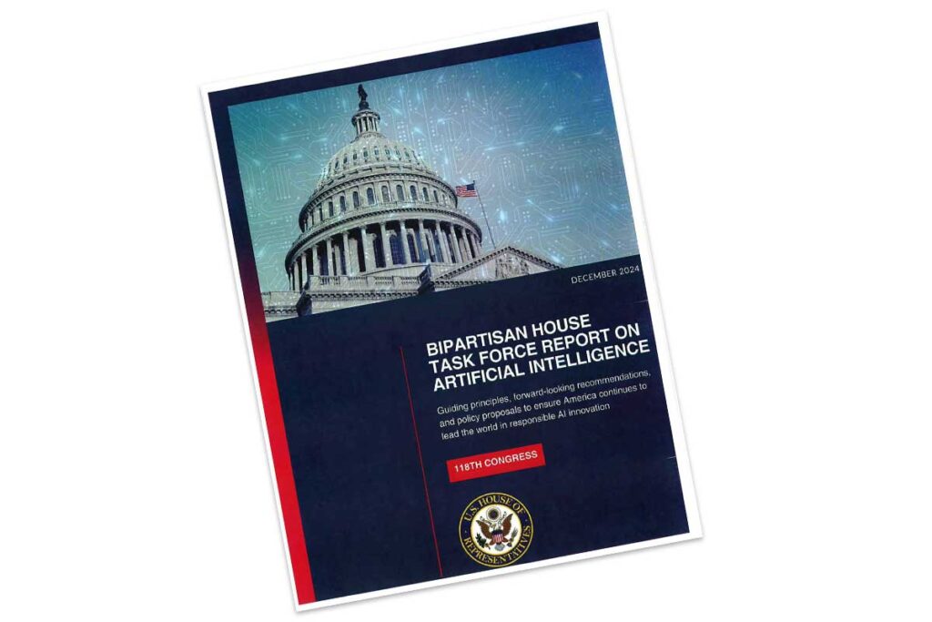 Bipartisan House Rep Task Force Report on AI cover